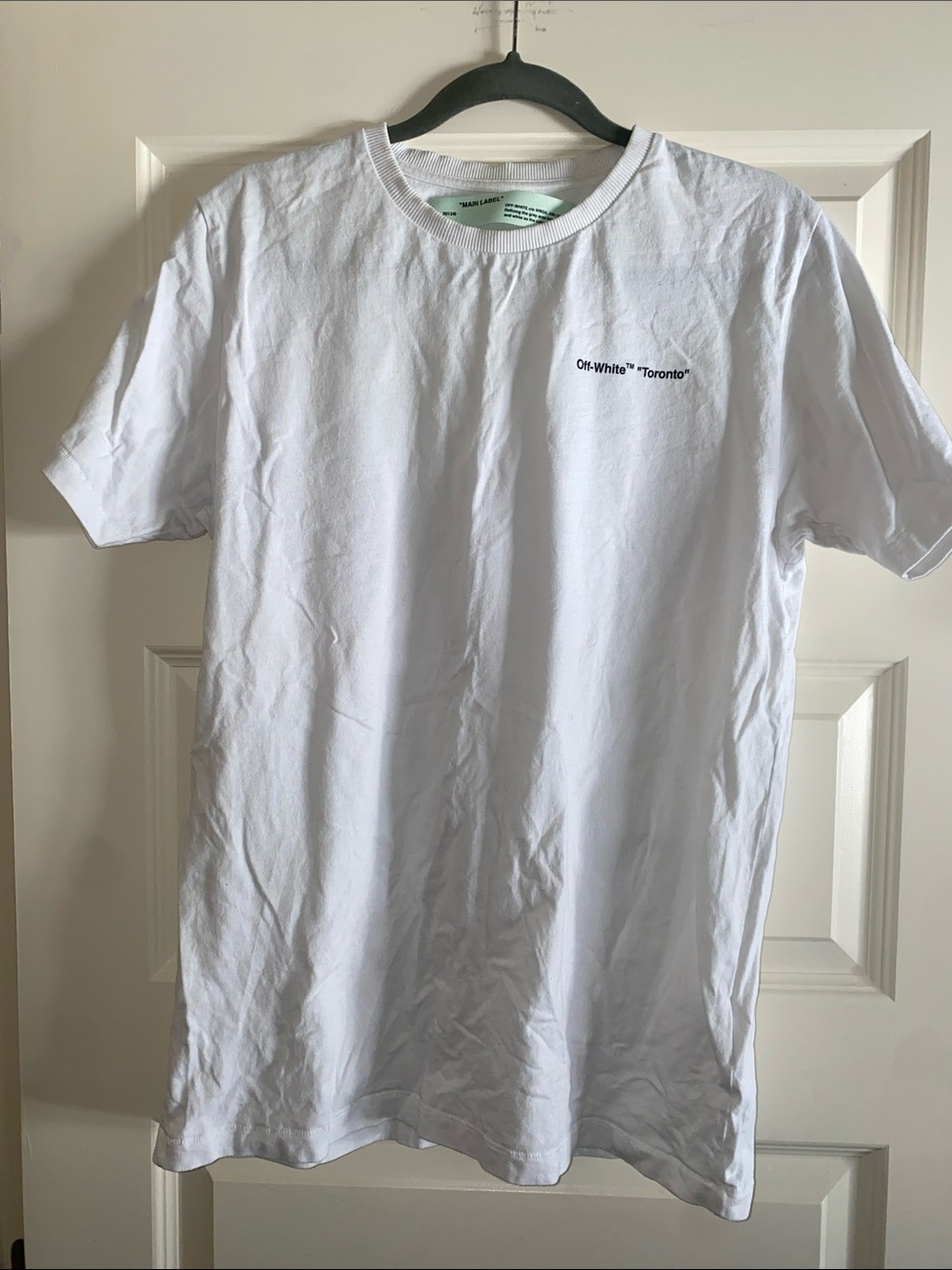 Off-White White 'Toronto' Logo Crewneck Tee